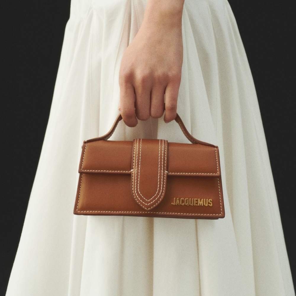 Jacquemus Light Brown Le Grand Bambino Leather Women's Bag - COA Included - Picture 5 of 10